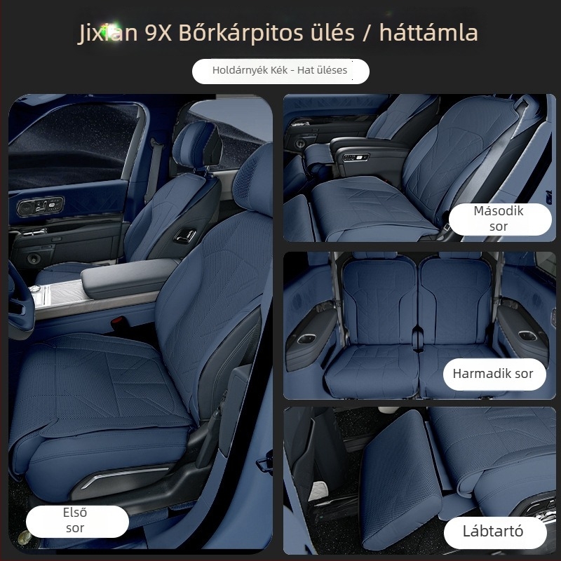 Zeekr 9X hátsó üléshuzat, univerzálisan illeszkedő, szellőző és lélegző, Nappa bőrből