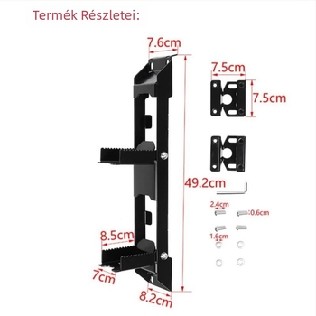 TELLIKA Hajlékony hátsó ajtó létra Suzuki Jimny 2018+ JB64/JB74 — teherbírás 200 kg