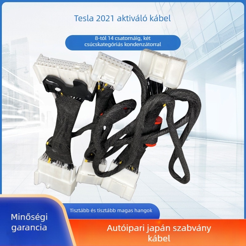 Tesla Model 3 audió aktiváló és fejlesztő kábel hangszórókhoz és feloldó kábel (Kompatibilitás: Model 3; Feldolgozás testreszabás: Igen; Márka: 12)