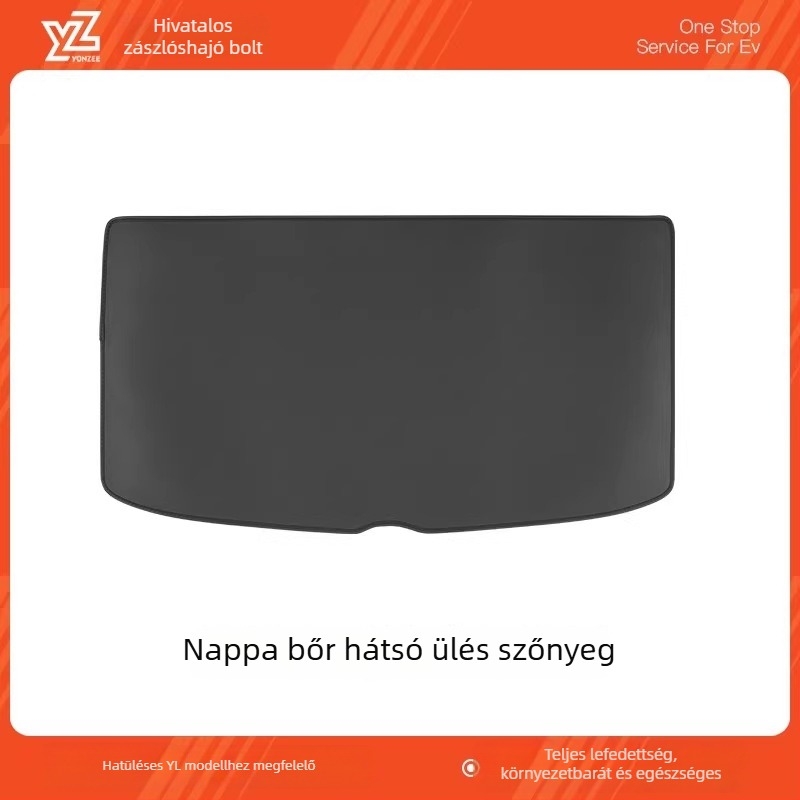 Tesla Model Y csomagtartó szőnyegek – Napa bőr, első és hátsó, belső kiegészítők