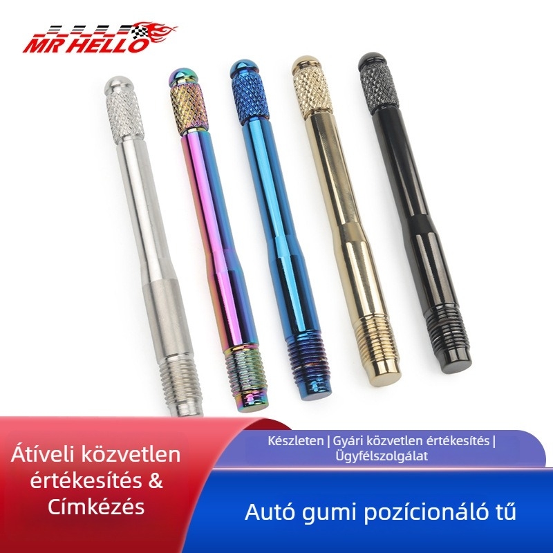 Kerékagy pozíciós csap – rozsdamentes acél, kompatibil M14x1.5 és M14x1.25 menethez