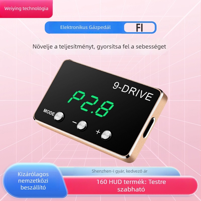 Weiying intelligens elektronikus gázpedál-vezérlő, 9 mód, speciális járművekhez, erőteljes gyorsulás