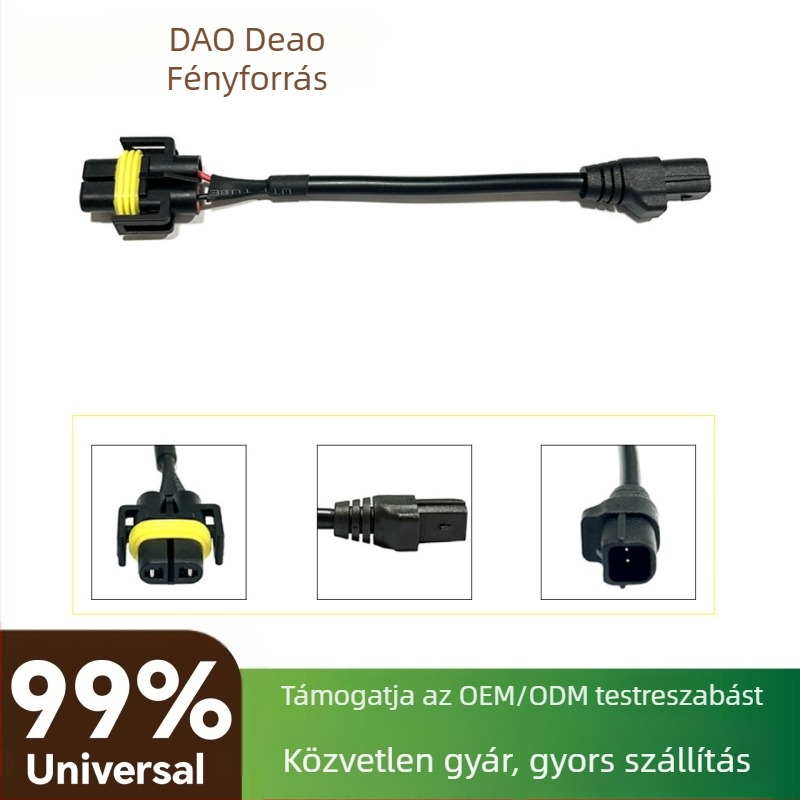 H11 Toyota Line fényszóró átalakító kábel – univerzális gumírozott kábel LED lencséhez