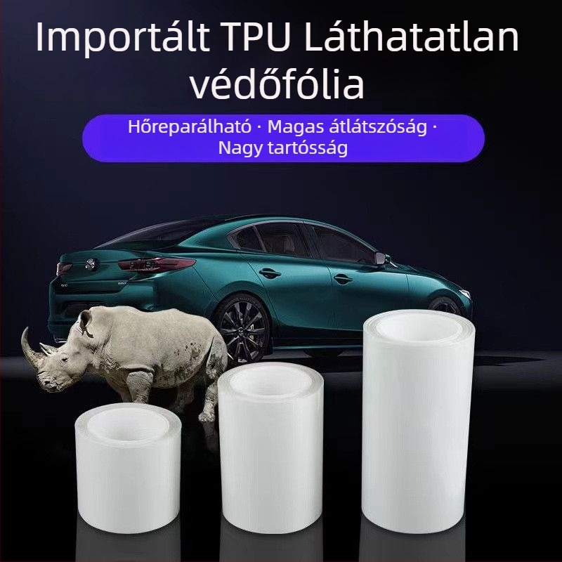 TPU védőfilm teljes autóburkolathoz, öntapadós, szívócsészés telepítés, egy darabos csomagolás