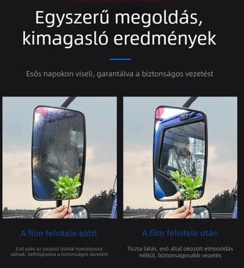 Esőálló membrán autóra; PP film, erős tapadás, modell Rainproof membrane