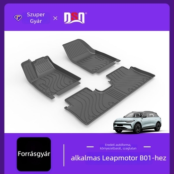 Dingshili TPE autópadló mats Leapmotor B01 (2025) – félzárt kivitel, szénszálas mintázat, kizárólag öt üléses modellhez