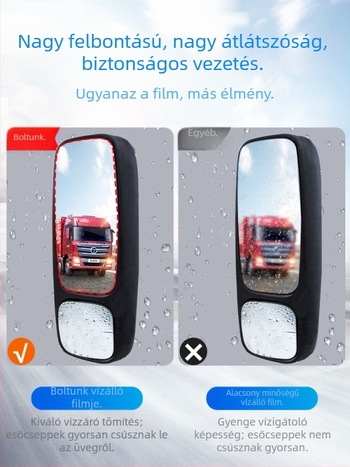 Teherautó esővédő fólia | PET anyag, téglalap alakú kialakítás, modell Rainproof film