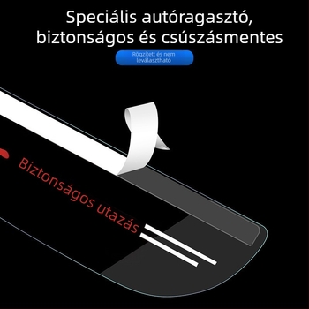 Átlátszó esővédő sáv a hátsó tükörhöz — akril, kétoldalú ragasztó, testreszabható, univerzális