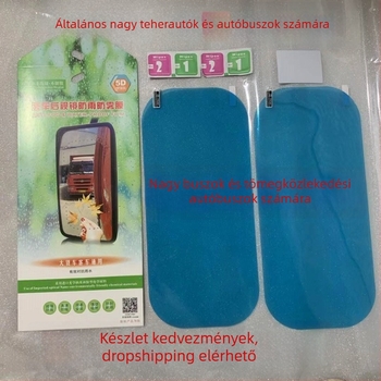 Esőálló visszapillantó tükör film teherautók és buszok számára – PET membrán, univerzális, sorozat GFD54120, testreszabható feldolgozás, licencelhető magáncímke