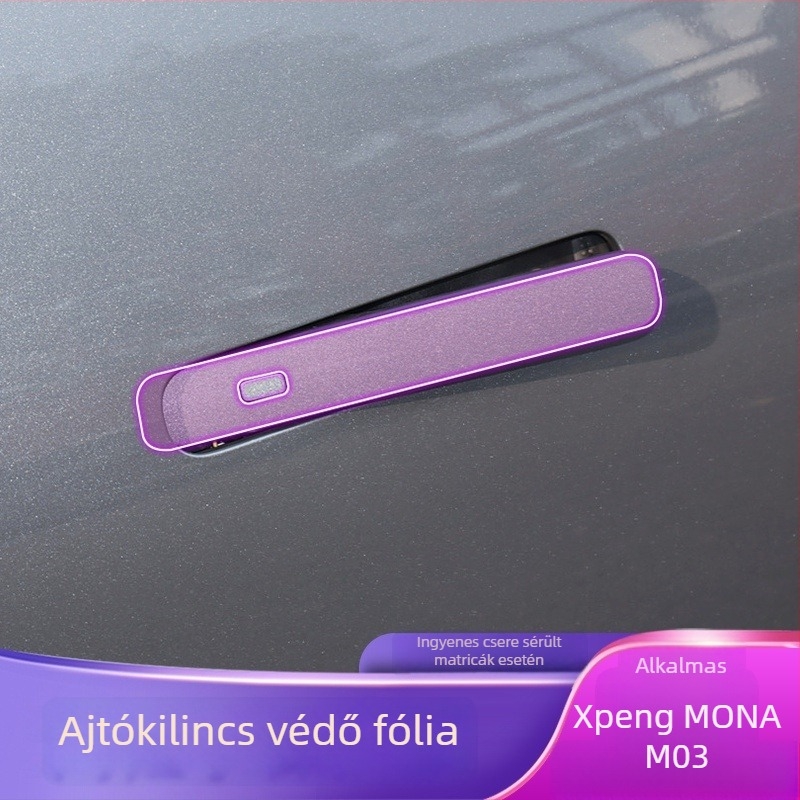 Ajtókilincs védőfólia (TPU, magas és alacsony hőmérséklet elleni ellenállás, elhelyezés: központi vezérlőpanel, univerzális kompatibilitás)