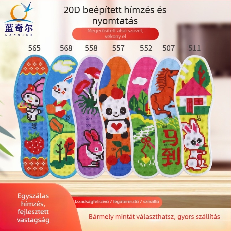 Lanzier Keresztöltés Talpbetét – filc, teljesen párnázott, izzadságfelszívó, légáteresztő, hímzésre kész