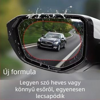 Autó visszapillantó tükör esővédő film, oldalsó ablakokra, HD vízlepergető, páramentesítő, nano vízálló film