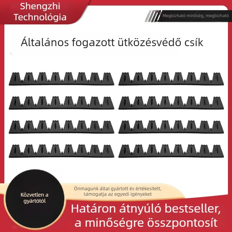 Univerzális gumiból készült első lökhárítóvédő csík — karcolás elleni védelem, univerzális modellekhez, testreszabható