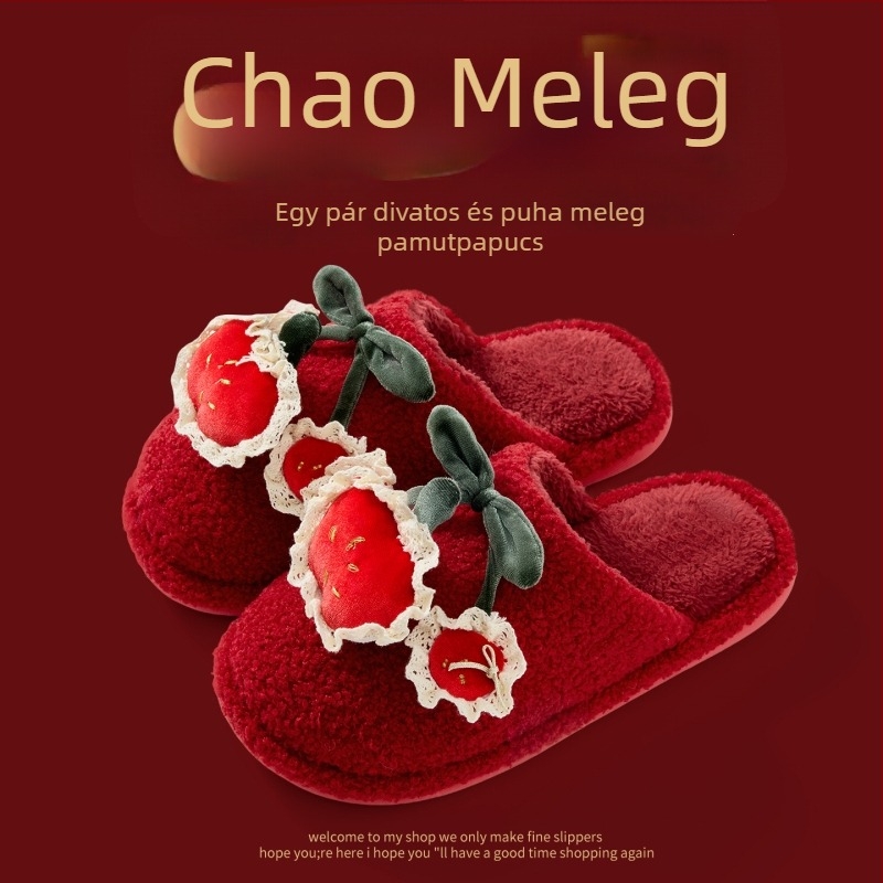 Denim felsőrésszel készült otthoni papucs, PVC talppal, meleg, Toe Cap dizájn