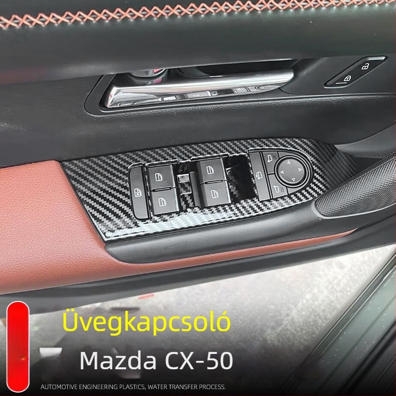 Little Music King ABS Mazda CX-50 ablakemelő panel üvegkapcsolóval és belső kartámasz kerettel belső módosításokhoz