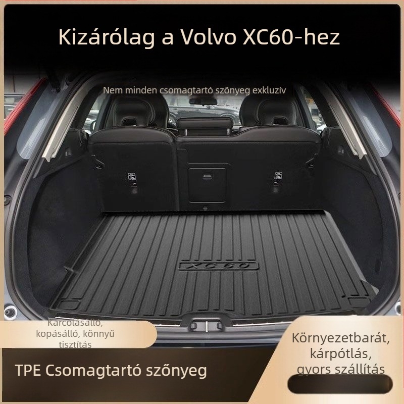 Csomagtartó szőnyeg Volvo XC60 (2023) - TPE, környezetbarát, testreszabható, magáncímkék engedélyezve