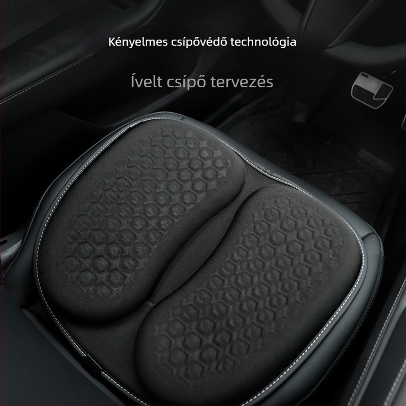 Autóülés párna, univerzális minden évszakhoz, vezetői egyrészes ülés párna, huzat, gél anyagú, gyapot töltés, lélegző