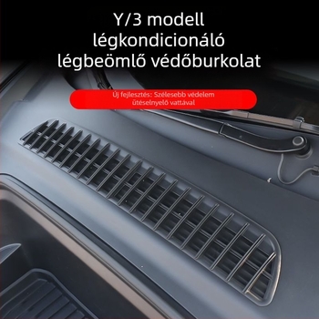 ABS anyagból készült rovarvédő háló a Tesla Model Y klímaberendezésének beömlőjéhez – módosítási kiegészítő