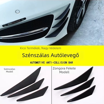 Szénszálas ívelt szélkés autóhoz, univerzális illesztés, ütközésvédelmi kiegészítő, márka Yibo