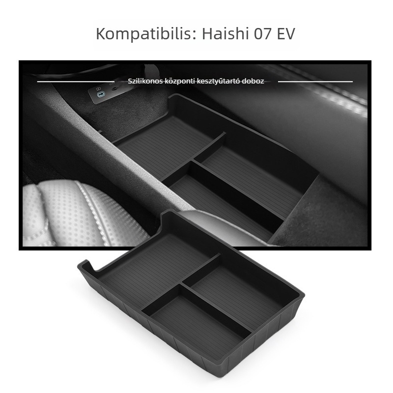 Szilikon központi konzol tároló doboz, vízálló, BYD járművekhez