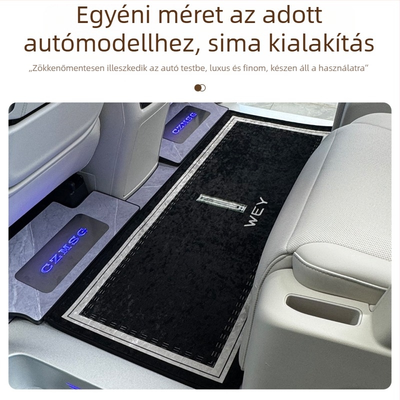 Wei Brand Mountain Középső sor szőnyegpadlók — poliészter, teljes körű lefedés, kompatibilis konkrét járműmodellekkel