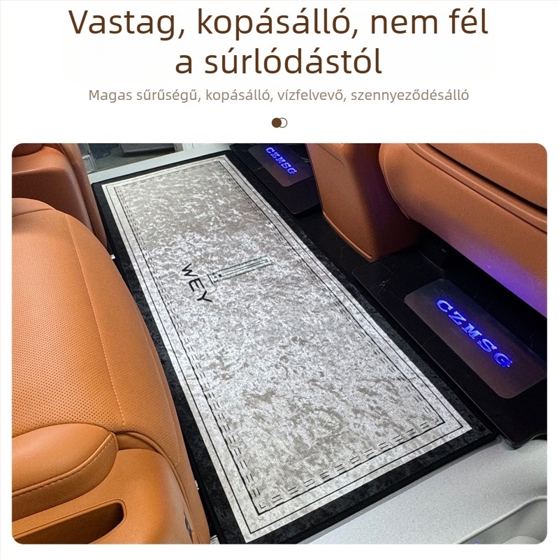 Wei Brand Mountain Középső sor szőnyegpadlók — poliészter, teljes körű lefedés, kompatibilis konkrét járműmodellekkel