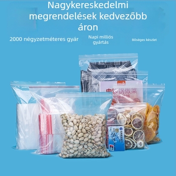 Önzáródó csomagoló tasak – testreszabás, négyzetes vagy téglalap alakú, új anyag, általános csomagolás, tolerancia ±3 mm