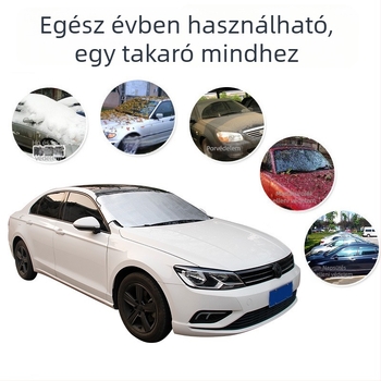 Univerzális első szélvédő hóvédő takaró — vákuumrögzítés, fagy elleni védelem, logó nyomtatás lehetséges