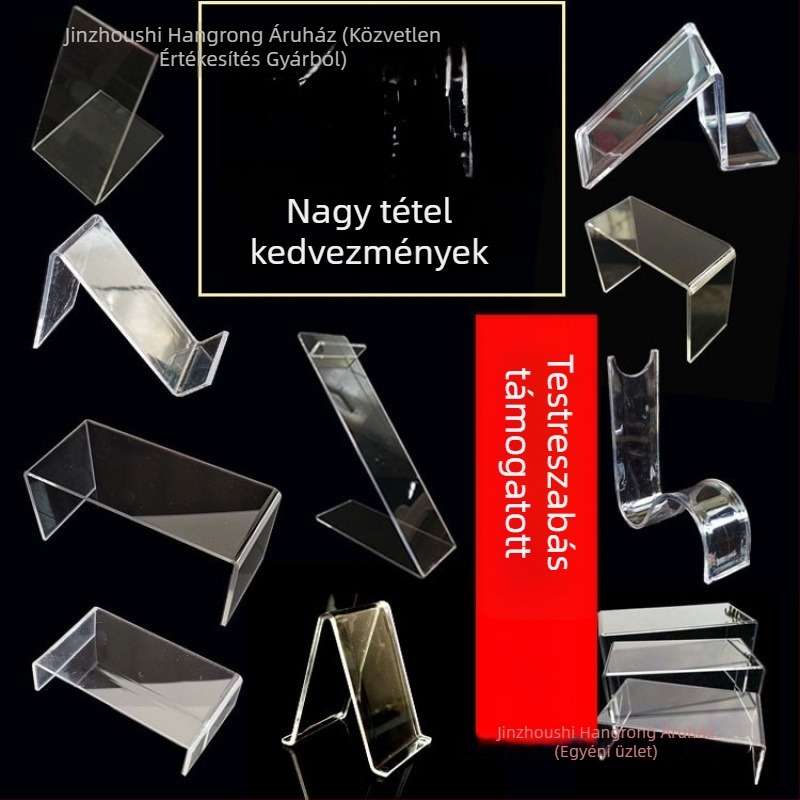 Akril cipőbemutató állvány, átlátszó, mozgatható, több mint 10 szint, Shuobeidi márka