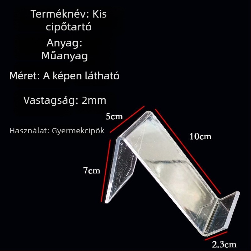 Akril cipőbemutató állvány, átlátszó, mozgatható, több mint 10 szint, Shuobeidi márka