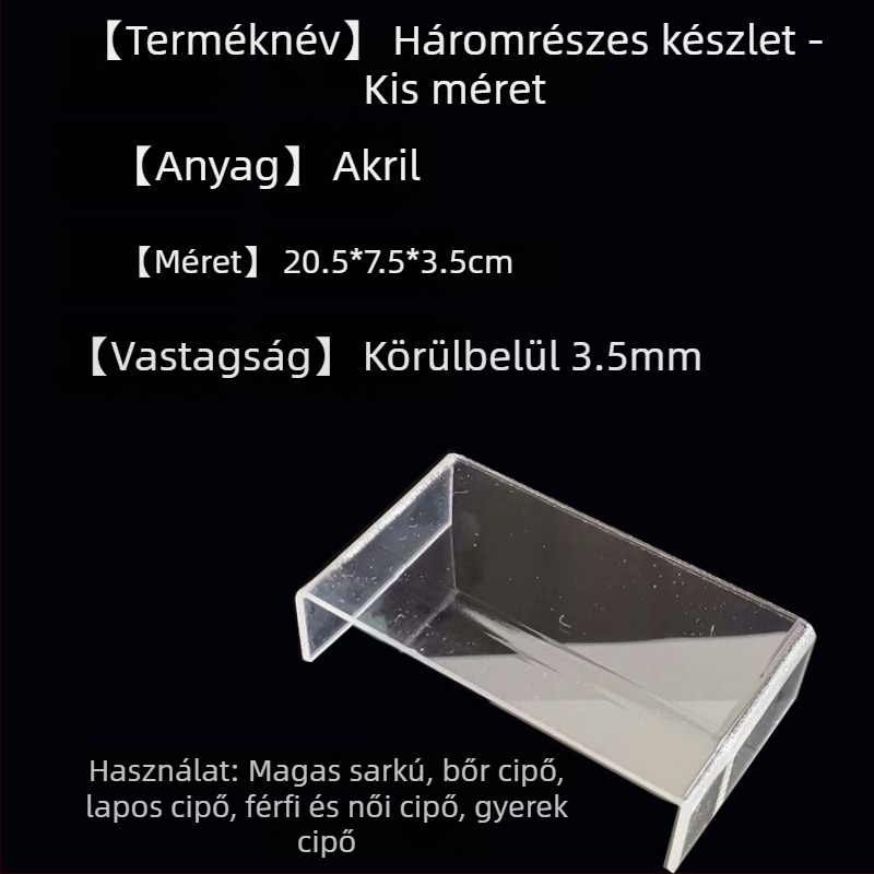 Akril cipőbemutató állvány, átlátszó, mozgatható, több mint 10 szint, Shuobeidi márka