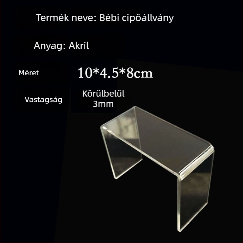 Akril cipőbemutató állvány, átlátszó, mozgatható, több mint 10 szint, Shuobeidi márka