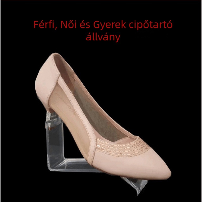 Akril cipőbemutató állvány, átlátszó, mozgatható, több mint 10 szint, Shuobeidi márka