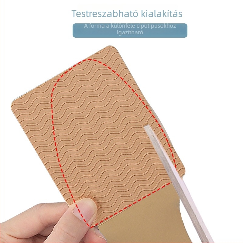 Magas sarkú cipő talptakaró párna: ütéscsillapítás, csúszásmentes, kopásálló, hullám mintázatú felület