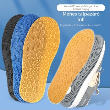 Teniszcipő talpbetét – Gumi, Méhsejt szerkezet, Csúszásmentes, Kopásálló