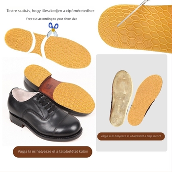 Teniszcipő talpbetét – Gumi, Méhsejt szerkezet, Csúszásmentes, Kopásálló