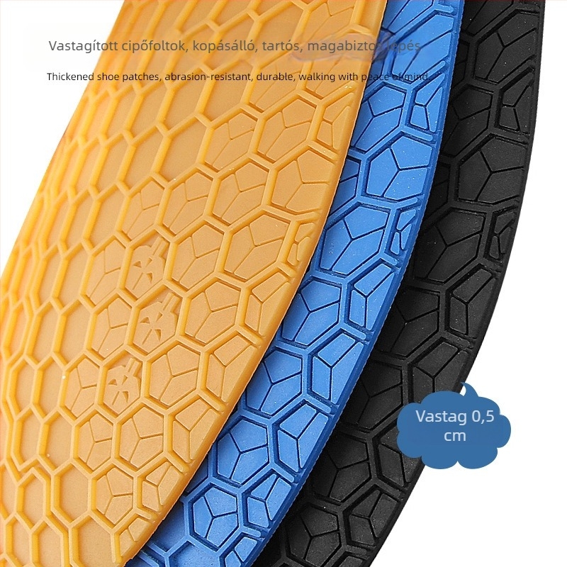 Teniszcipő talpbetét – Gumi, Méhsejt szerkezet, Csúszásmentes, Kopásálló
