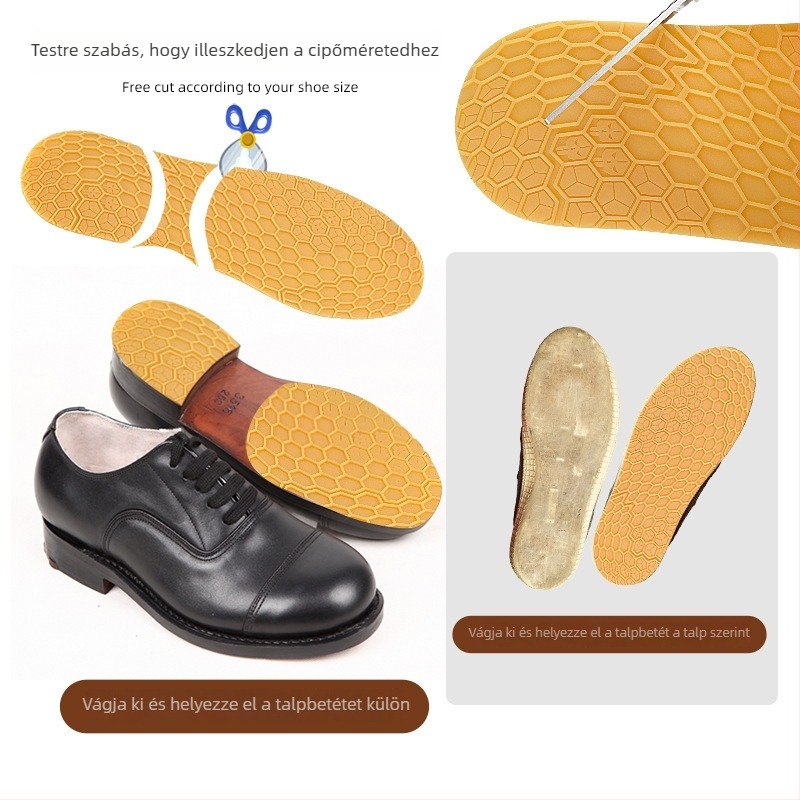 Teniszcipő talpbetét – Gumi, Méhsejt szerkezet, Csúszásmentes, Kopásálló