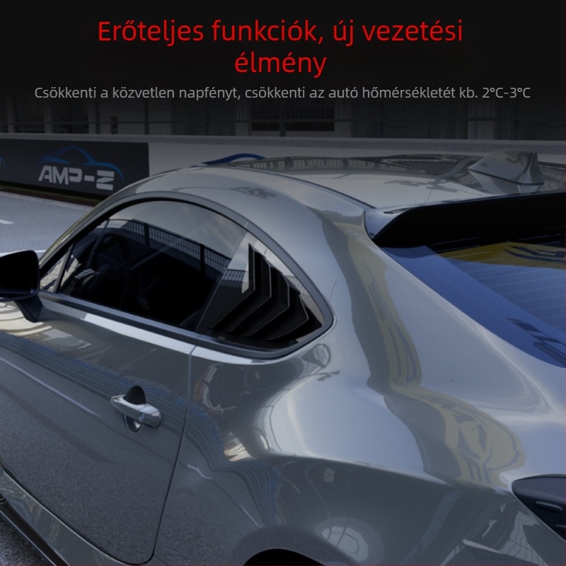 Hátsó háromszög ablak dekor autómatrica Subaru BRZ GR86 2022+, ABS, geometriai mintázat, öntapadós