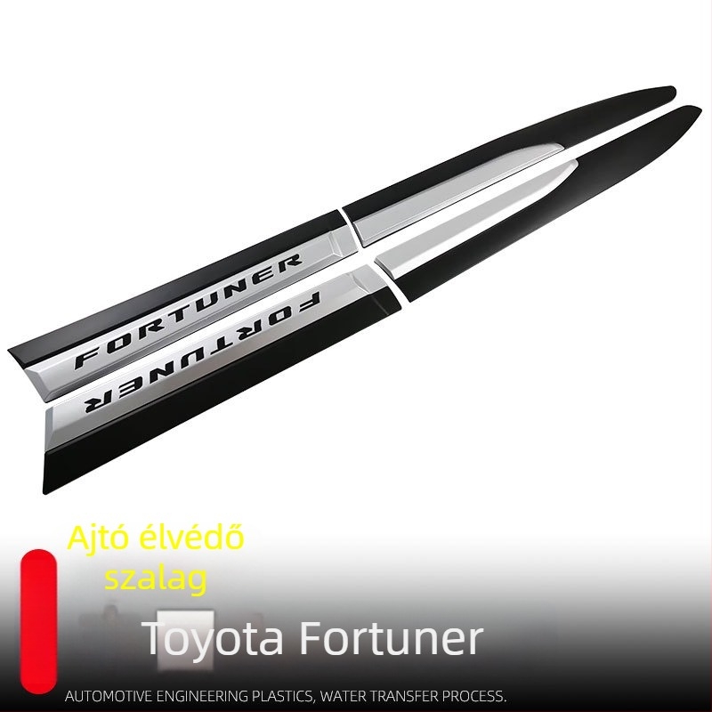 Toyota Fortuner ajtóélvédő csíkok, ABS anyag, külső karcálló védelem