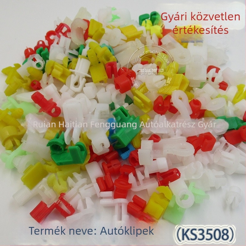 Autó ajtó panel és sárvédő belső csiptető KS3508 - műanyag, általános autómodell, Han tian fengguang