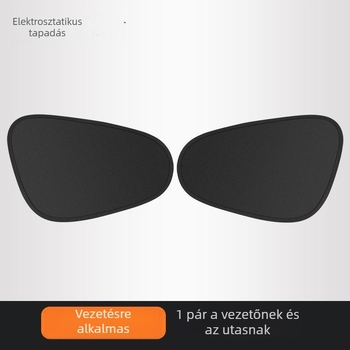 Autóablakhoz készült statikus tapadó panel, oldalsó ablakokra, fénycsökkentő, vezető és utas részére