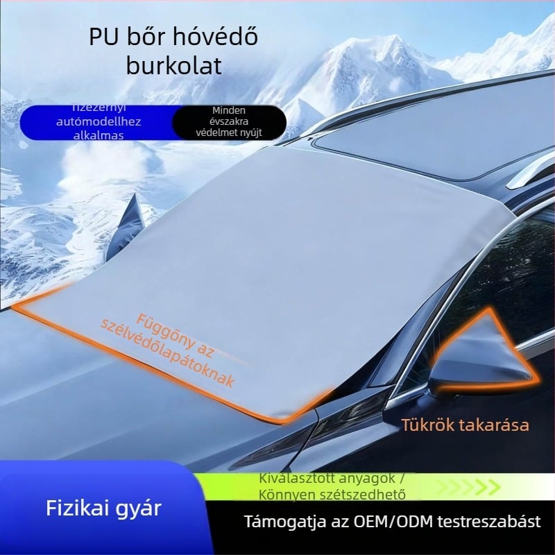 Autóhógátló PVC anyagból, vastagodott kialakítás, snap-in telepítés, univerzális modell, Junchen márka