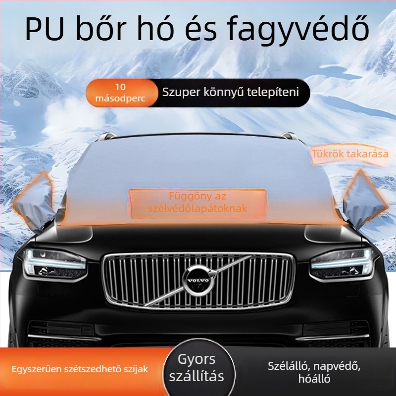 Autóhógátló PVC anyagból, vastagodott kialakítás, snap-in telepítés, univerzális modell, Junchen márka