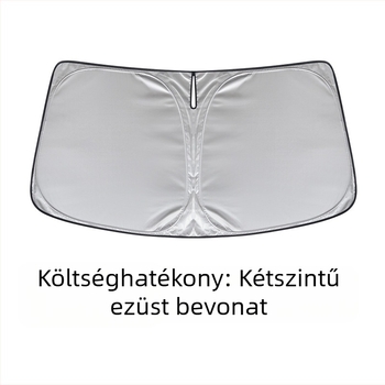 Autó napvédő keret poliészter rostból; kártya-alapú szerelés; logónyomtatás; licencelt magáncímke