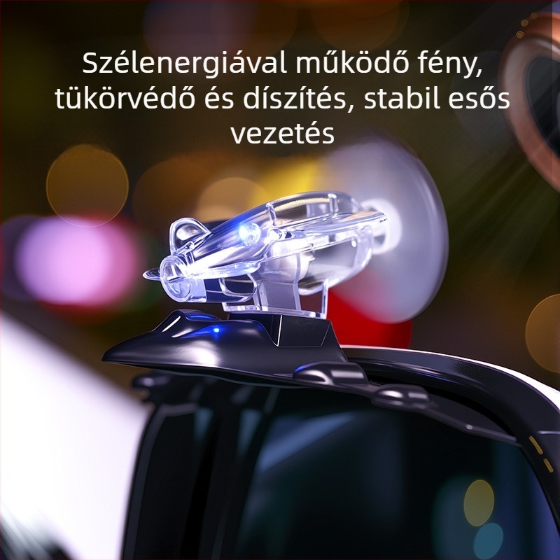 Szél által hajtott fénylő esővédő a hátsó tükörhöz, reflexiós esővédő autóhoz