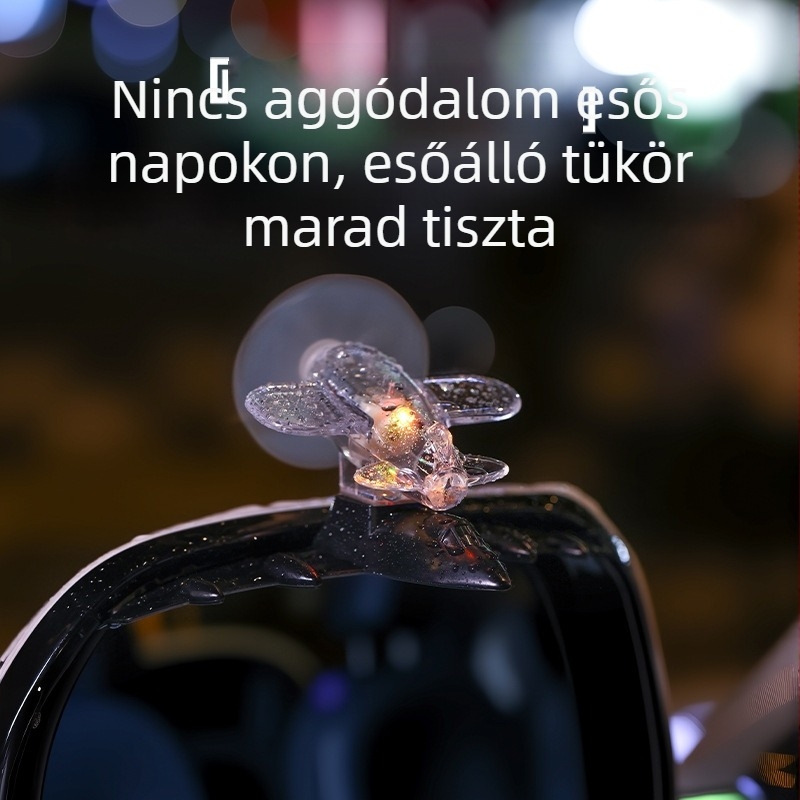 Szél által hajtott fénylő esővédő a hátsó tükörhöz, reflexiós esővédő autóhoz