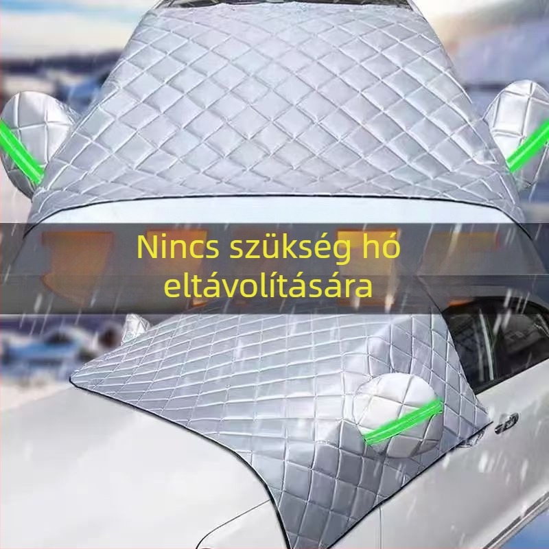 Univerzális szélvédő hóvédő autóhoz, vastag téli védőburkolat hálós mintával