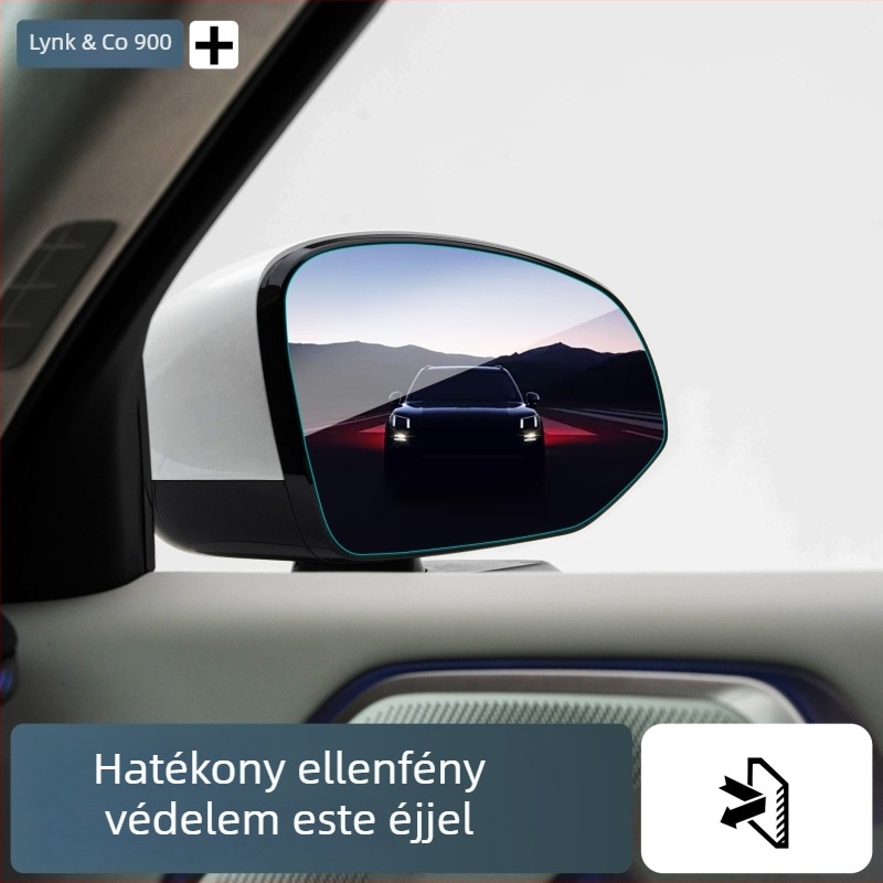Lynk & Co 900 hátsó tükörre tervezett esőbiztos és páramentes fólia