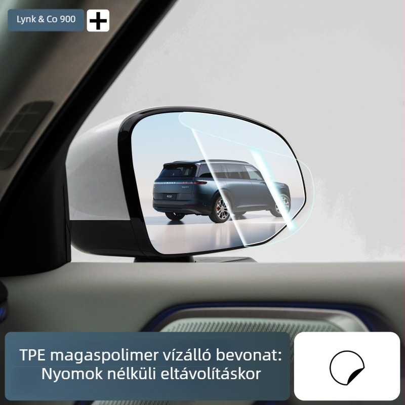 Lynk & Co 900 hátsó tükörre tervezett esőbiztos és páramentes fólia